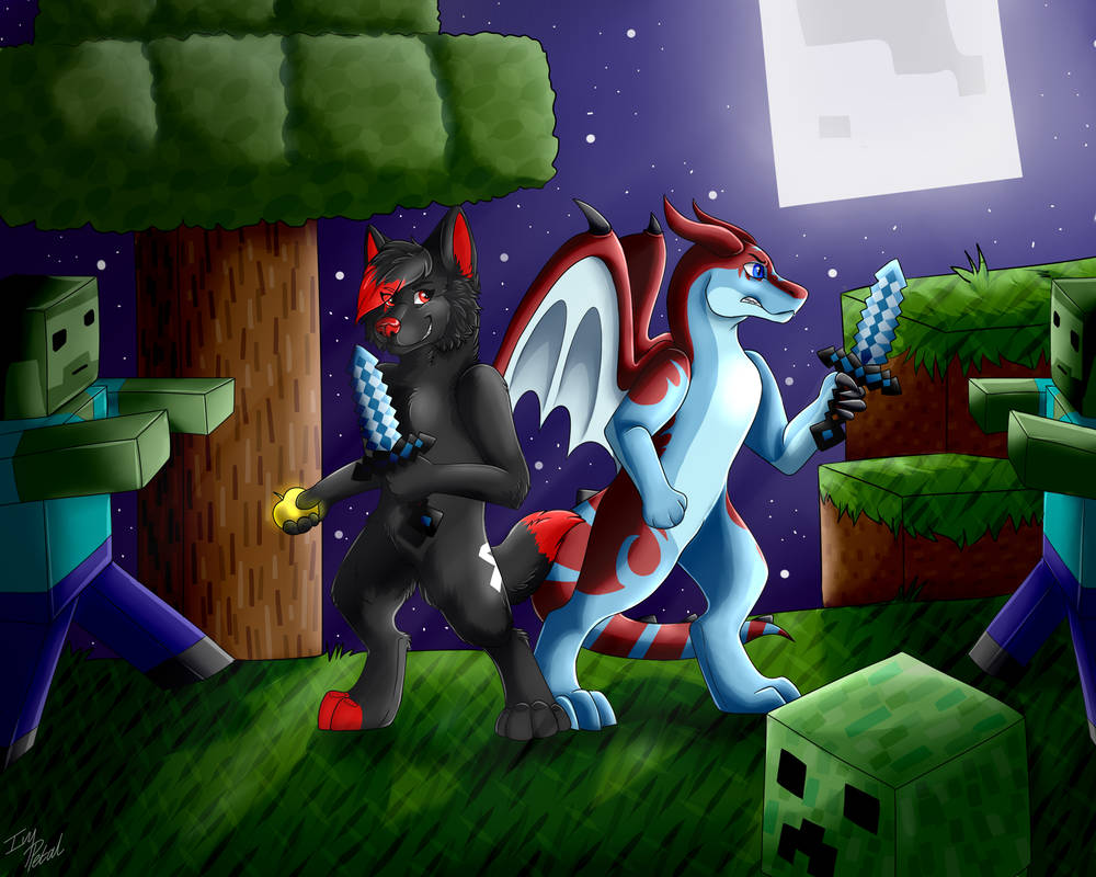 Deviantart Minecraft Ideas Minecraft Themed Commission by Ivy-Petal on DeviantArt