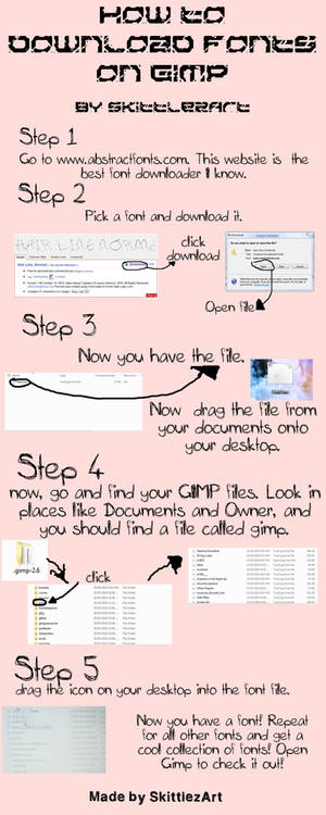 How to Download Fonts on GIMP