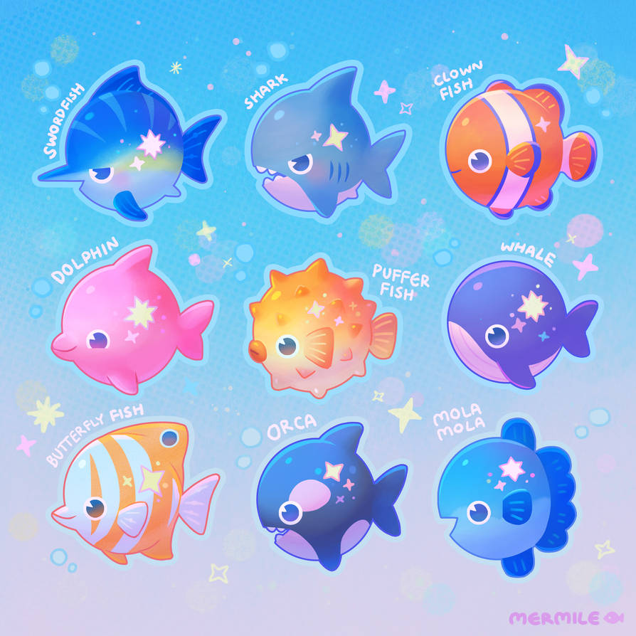 Little Round fish by whitem-mt on DeviantArt