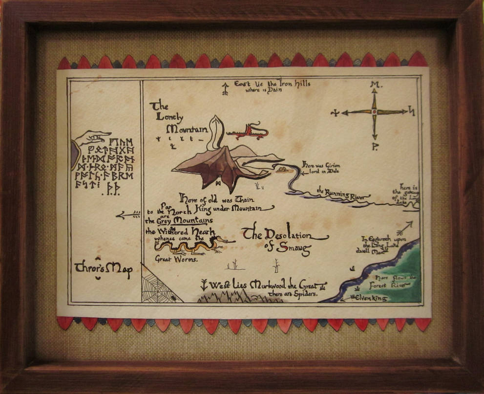 Thror S Map From The Hobbit By Lizzy Bell On DeviantArt