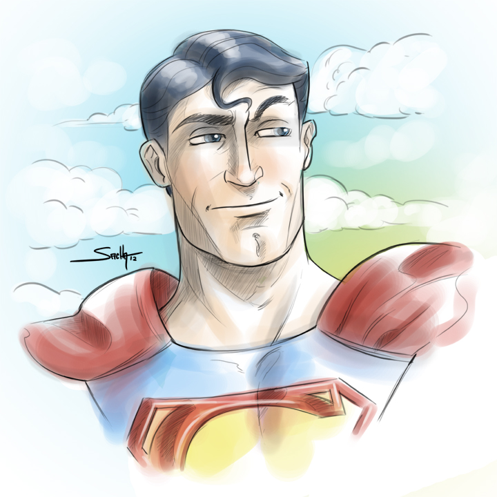 superman sketch