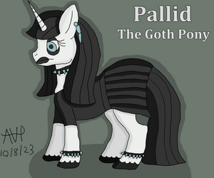 Pallid the Goth Pony