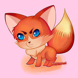 Kawaii Red Fox Cub