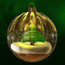 Christmas Ball with a Christmas Tree