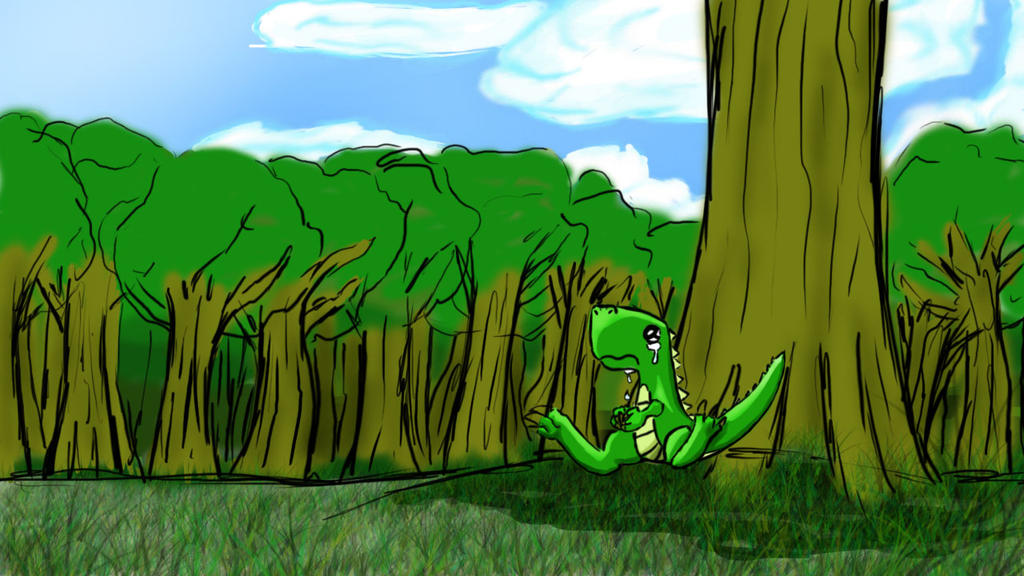 Sad Raptor Sad dinosaur by Shi-yaiba on DeviantArt