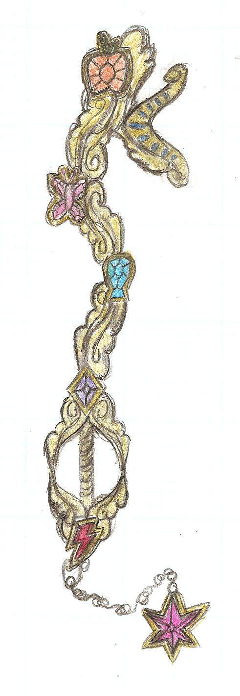 Harmonious Element keyblade, concept by HaroldPotter on DeviantArt