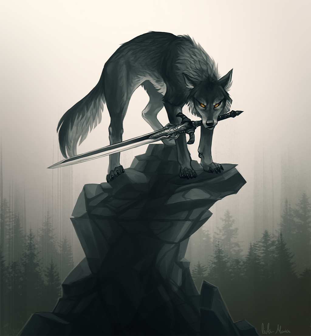 Great Grey Wolf Sif by Helmiruusu on DeviantArt