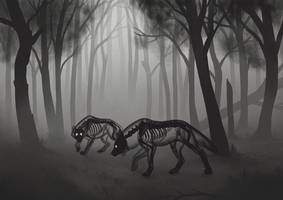 When they walk there is no sound