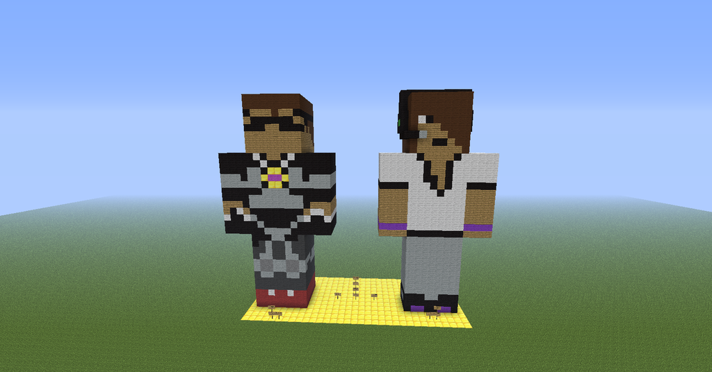Minecraft Commentators Sky And Deadlox By SkyeTheMiner 
