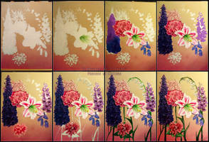 Flowers Painting Process