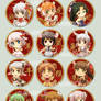 chinese zodiac button set