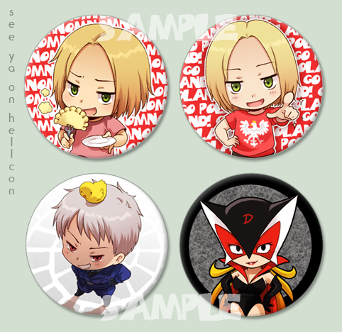 Random button set - Hellcon by meago