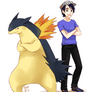 Blake and Typhlosion