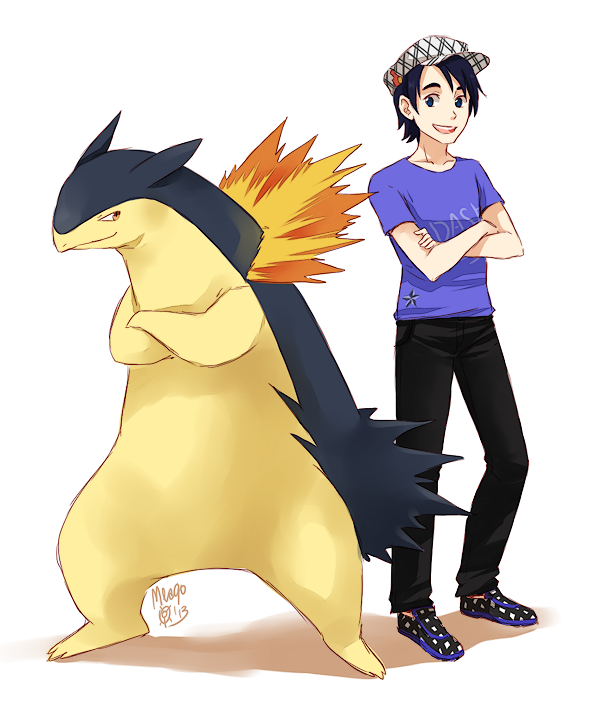 Blake and Typhlosion