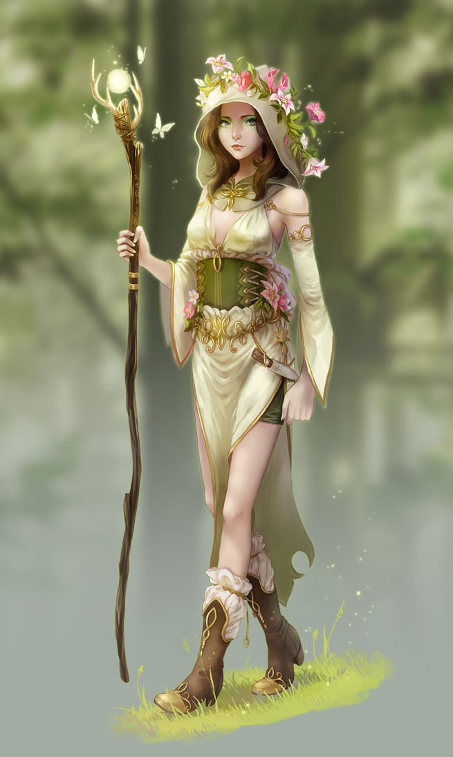 Forest Mage Robe Forest mage by meago on DeviantArt