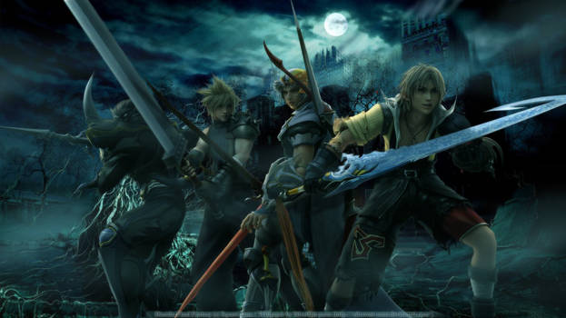 Cecil, Cloud, Firion, and Tidus