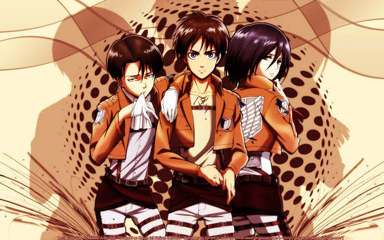 Levi, Eren, and Mikasa version 2