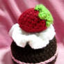 Crocheted Strawberry Cake
