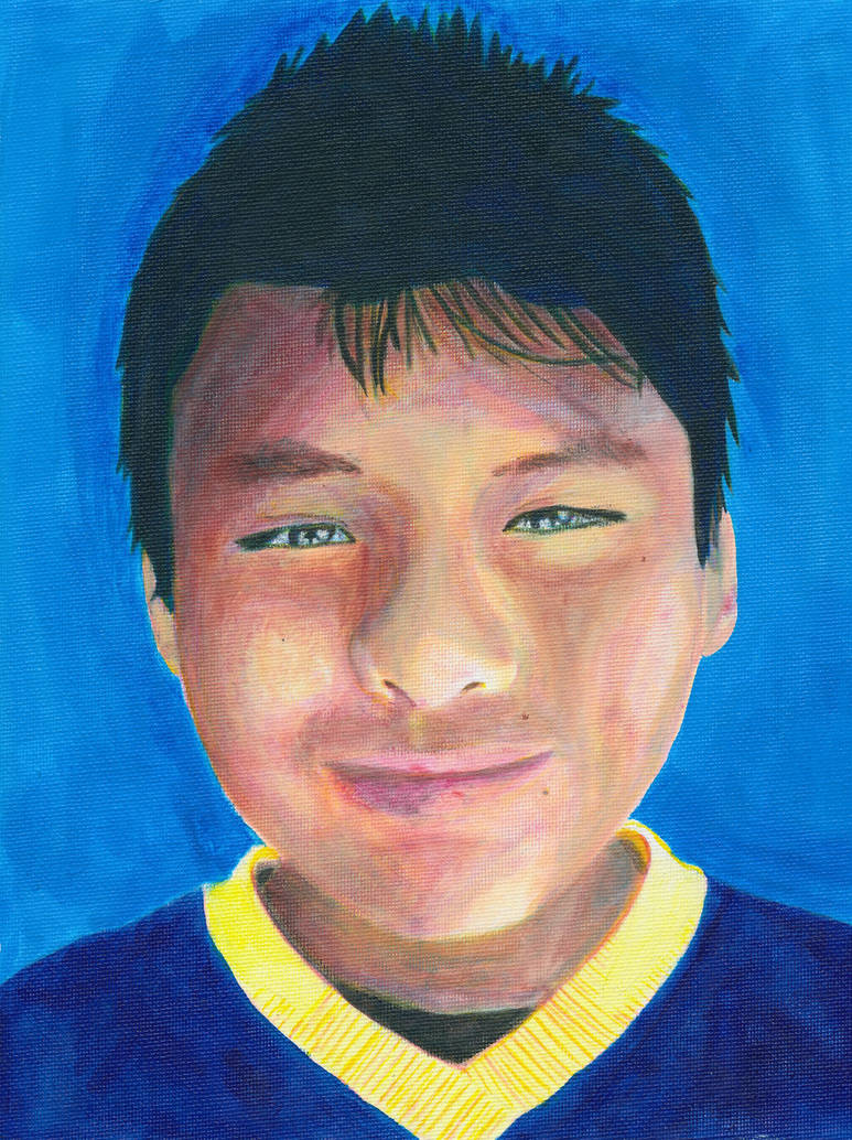Acrylic Portrait by Bestestcat