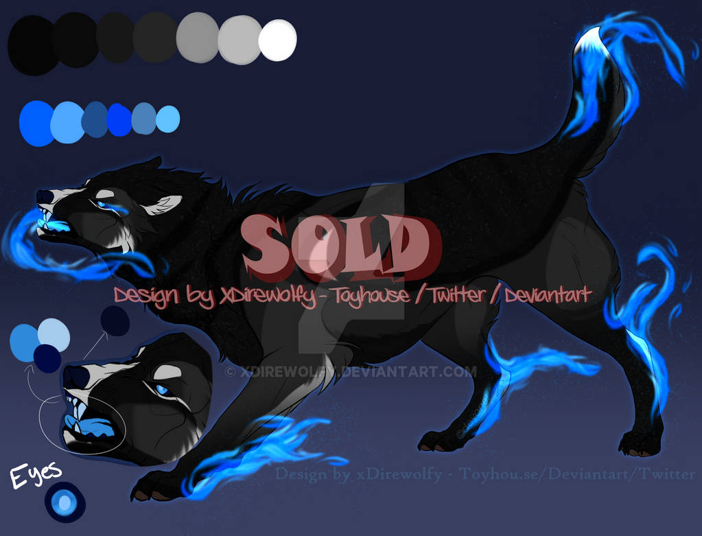 Bluewhisp Blue Wisp Wolf Auction - CLOSED by xDirewolfy on DeviantArt