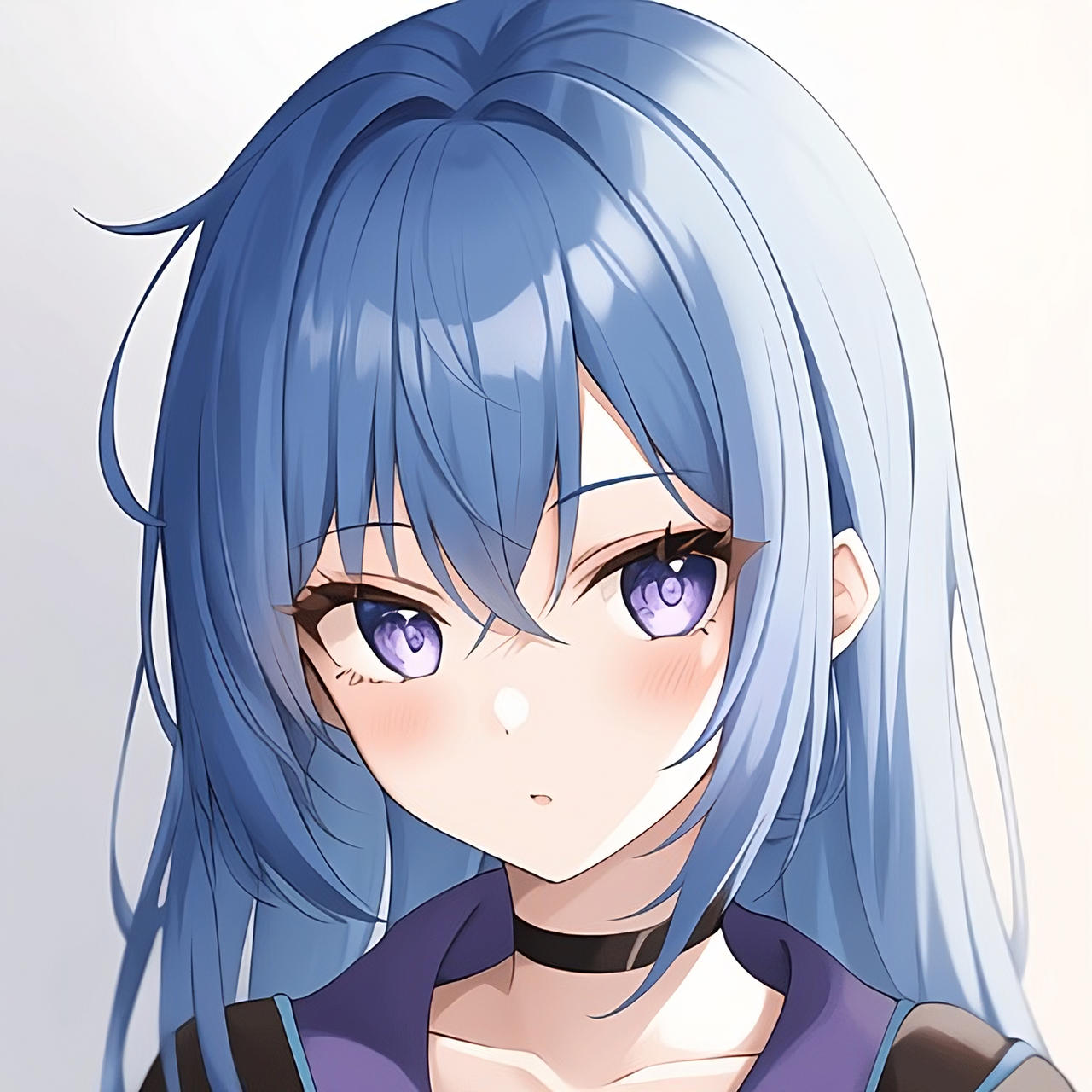 Blue Anime Girl Hair  Blue anime, Anime girl, Girl hairstyles