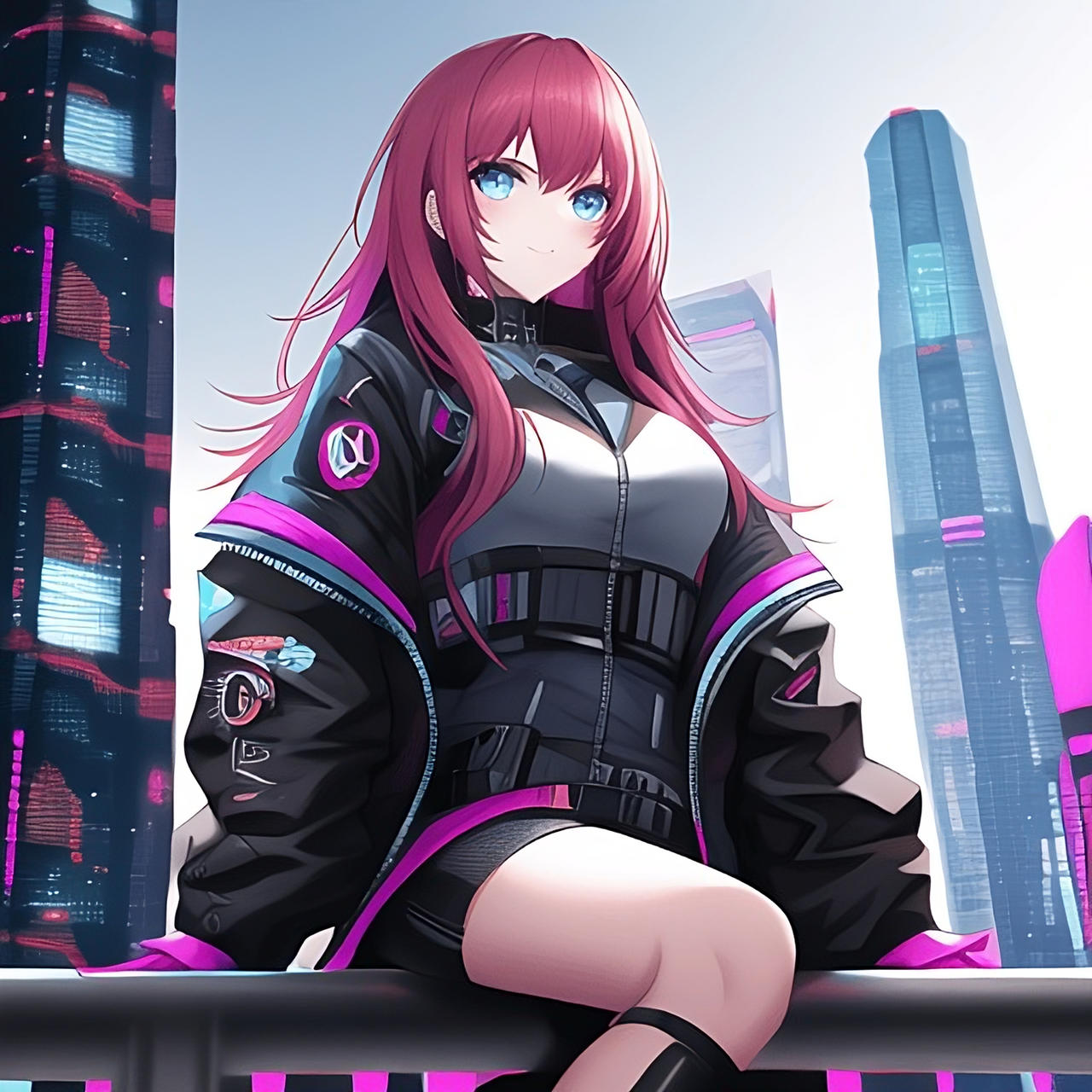 Cyberpunk Anime Girl with Mclaren 5K Wallpaper by OmegaHD on DeviantArt