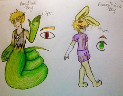 Naga Boy and Bunny Prince Adopts (1/2 OPEN)