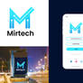 Modern M Letter Mark Logo - M Technology Logo