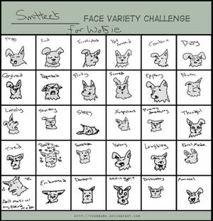 Face Variety Challenge Wolfie