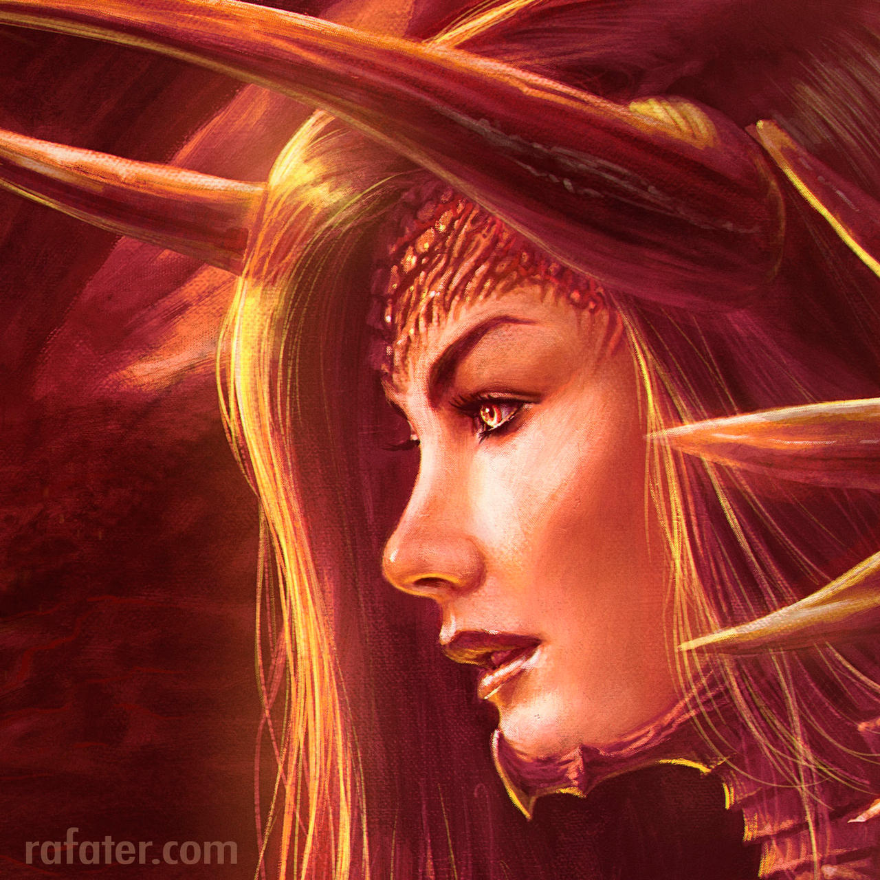 Fire Queen 100% close up by rafater