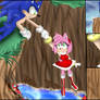 [STH Official] - Sonic trying save Amy from a fall