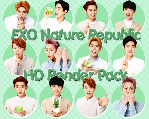 140604 EXO NATURE REPUBLIC HD RENDER PACK~