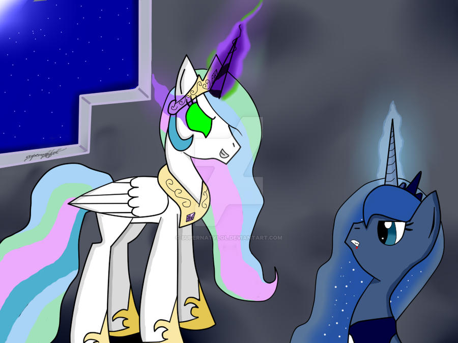 evil celestia vs princess luna