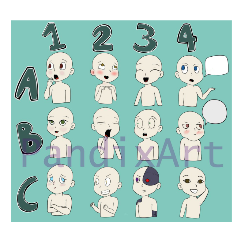 Commission bases! by PandixArtt on DeviantArt