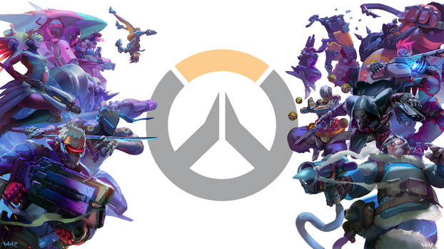 Overwatch Sides Wallpaper (Robert Kim)