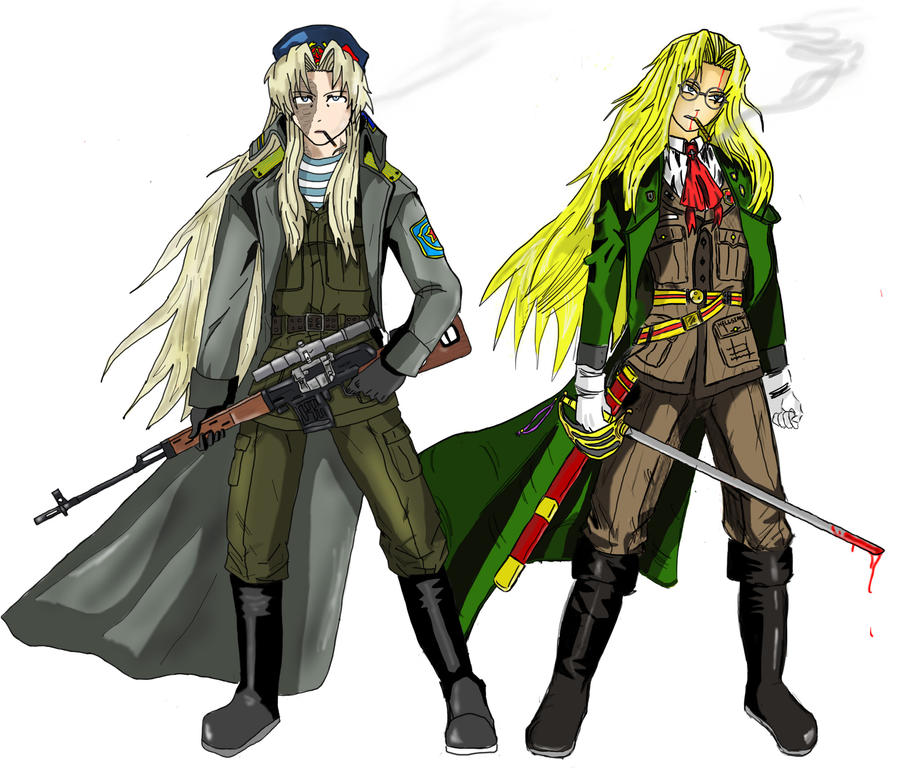 Balalaika and Integra Hellsing by HermesHasNoWings on DeviantArt.