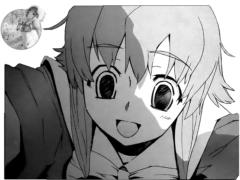 mirai nikki manga Fotomontagem