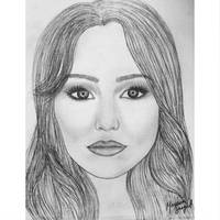 My drawing of Jennifer Lawrence