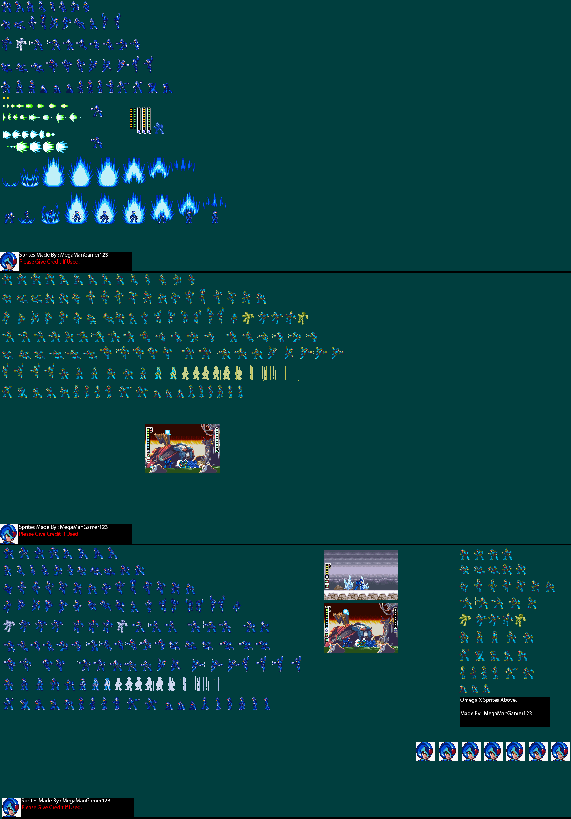 MegaManGamer123's Rockman Zero 3 X V1 ,V2, And V3.