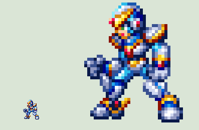 MMZ Original X in MegaMan X9 Hyper Armor.