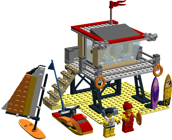 Lego Island Lifeguard Tower by NuvaPrime on DeviantArt