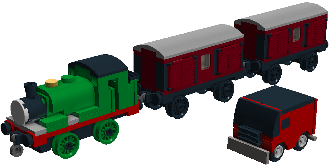Thomas Brick Railway - Percy and Mail Train by NuvaPrime on DeviantArt