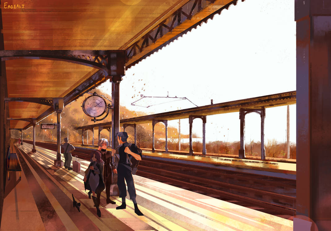 Train Station By Eageali On DeviantArt train-station-by-eageali-on-deviantart