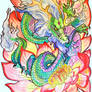 Lotus flower dragon