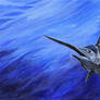 finished marlin painting