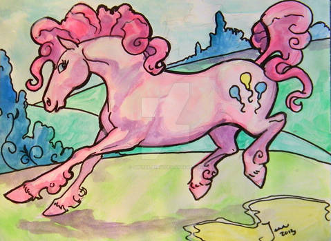 Pinkie PIe fan art watercolor