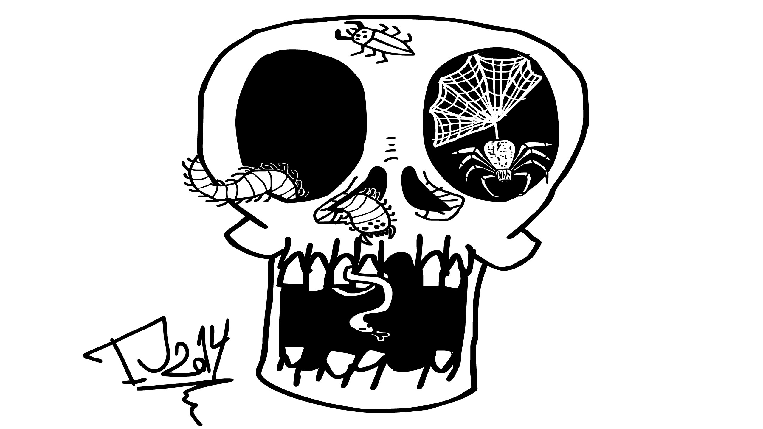 Skull Full Of Bugs