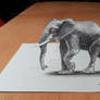 Drawing 3D Elephant
