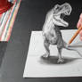 3D Drawing, T-rex
