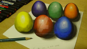 3D Easter Eggs by Vamos